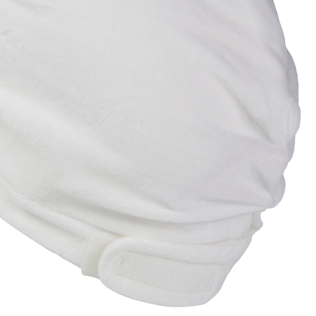Towelling Cotton Hair Turban by Fashy 3824 White