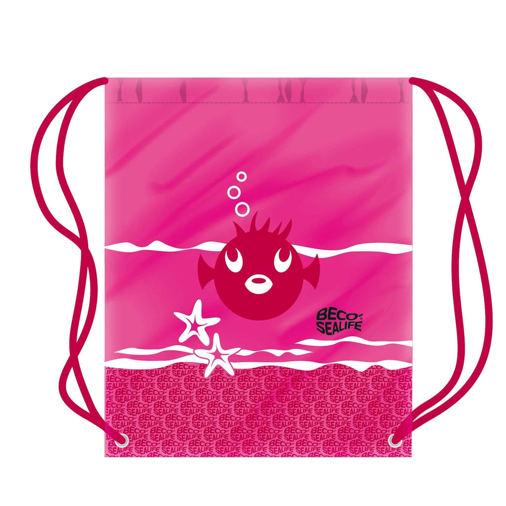 Childrens Drawstring Swimming Bag Pink - Fine Saratoga Ltd