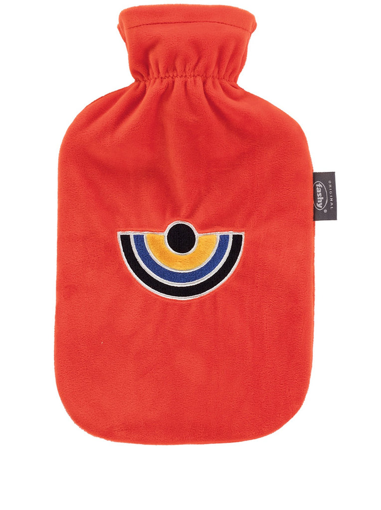 Fashy Hot Water Bottle With Removeable Cover Quirky Red Retro Style