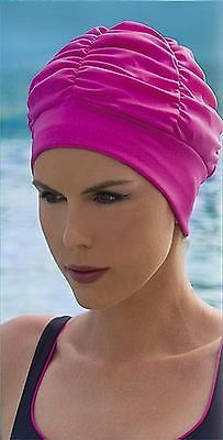 Turban Style Bathing Cap by Fashy 3403 Pink - Fine Saratoga Ltd