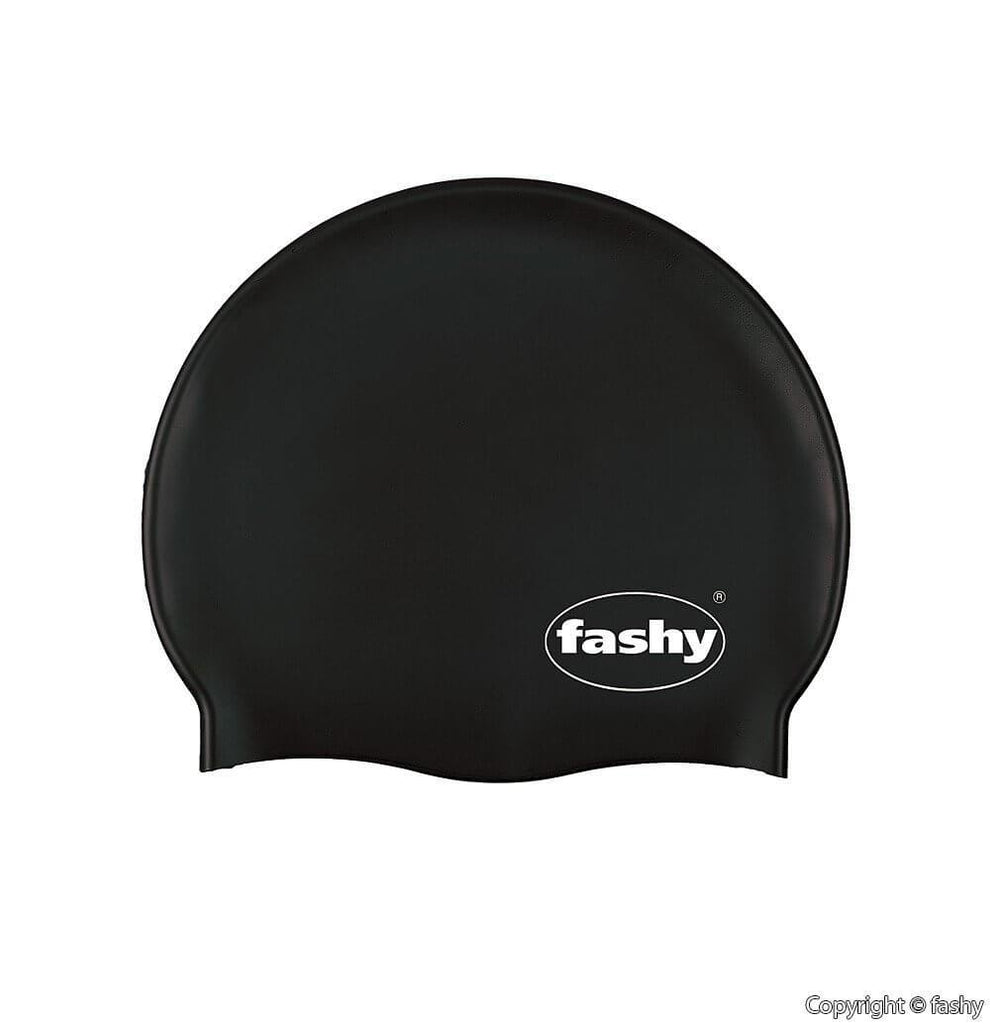 Silicone Swim Cap Fashy Black - Fine Saratoga Ltd