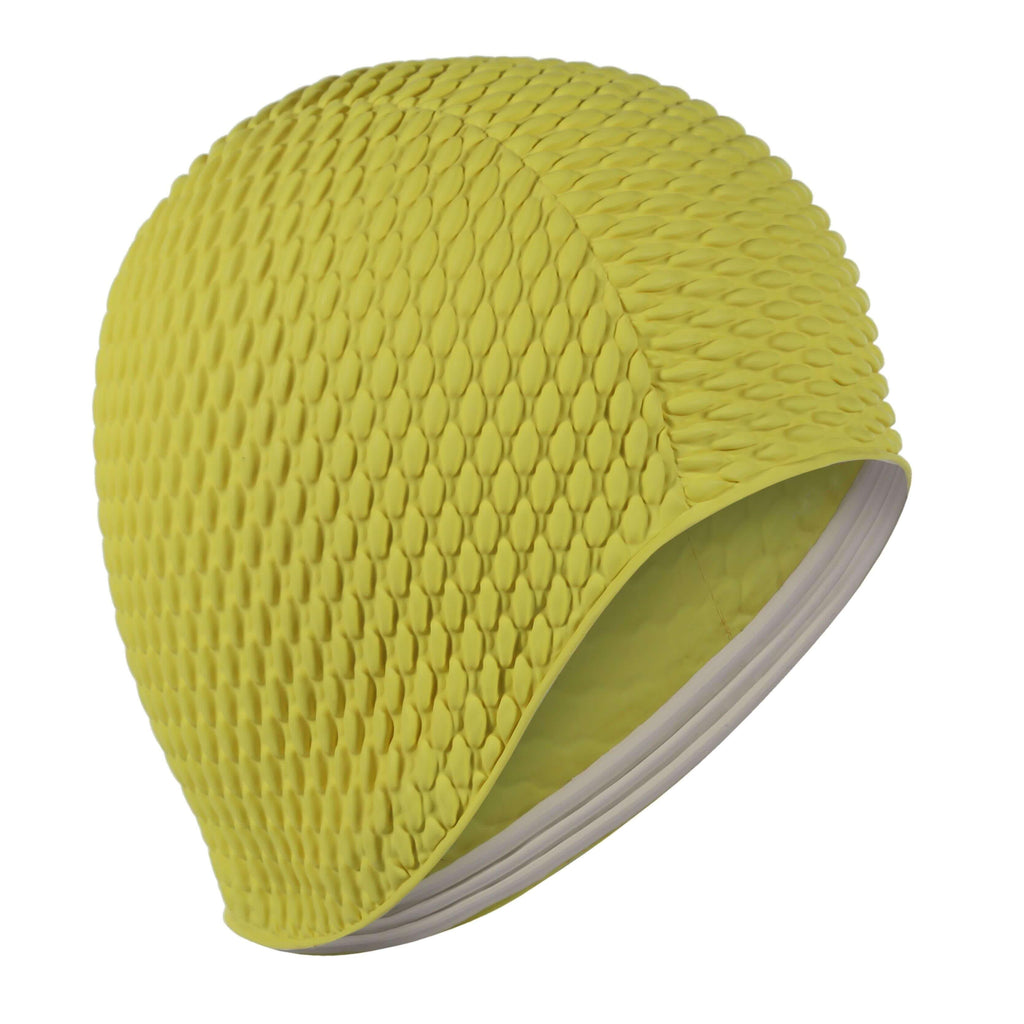 Bright Coloured Swim Cap  Yellow - Fine Saratoga Ltd