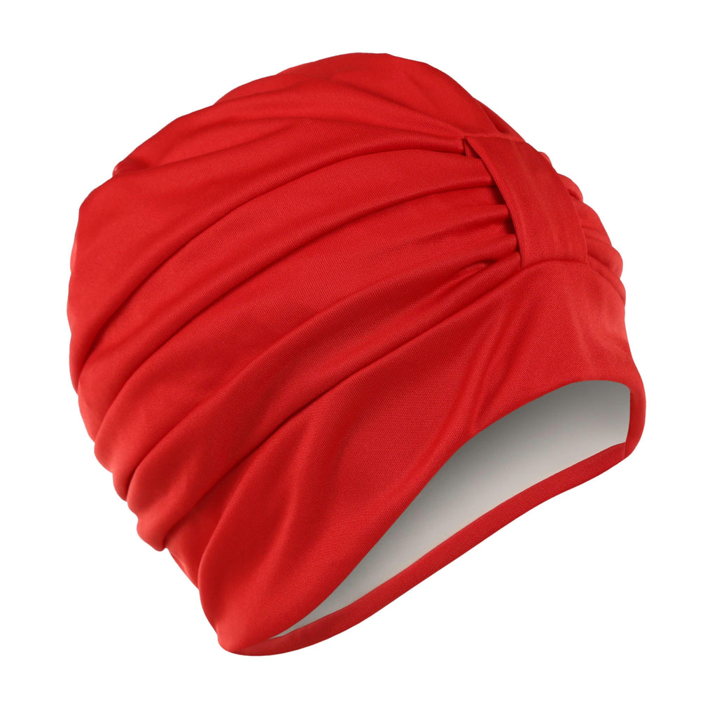 Fashy Red Swim Turban  3473 With Velcro Fastener - Fine Saratoga Ltd