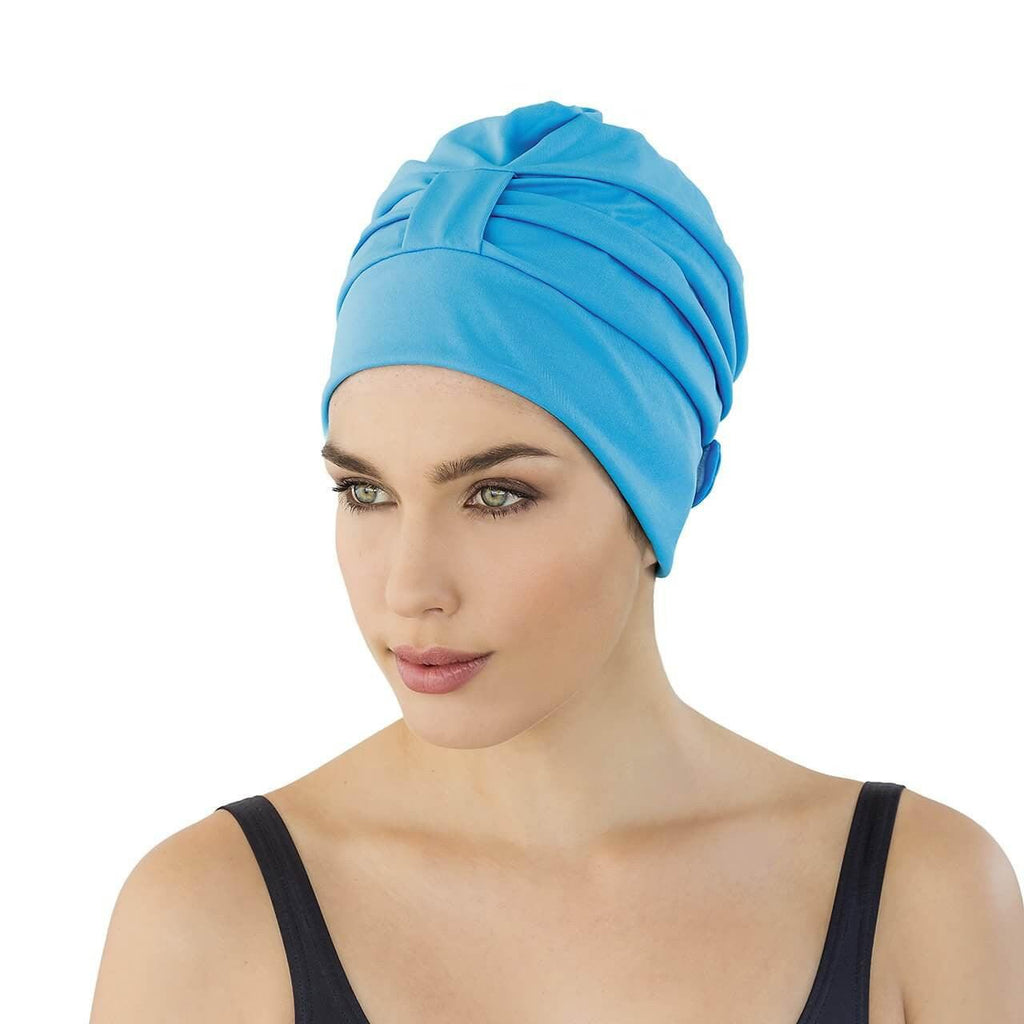 Fashy Turban Style Swim Hat With Velcro Fastener - Fine Saratoga Ltd
